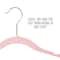 Honey Can Do Pink Slim Profile Rubber Kids Hangers, 10ct.